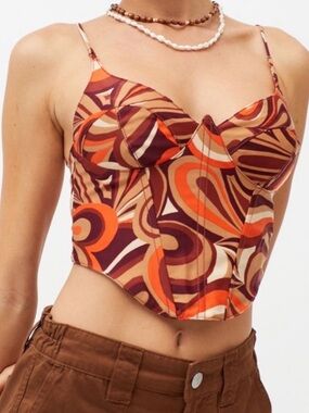 Urban Outfitters Karissa bustier top Size Small